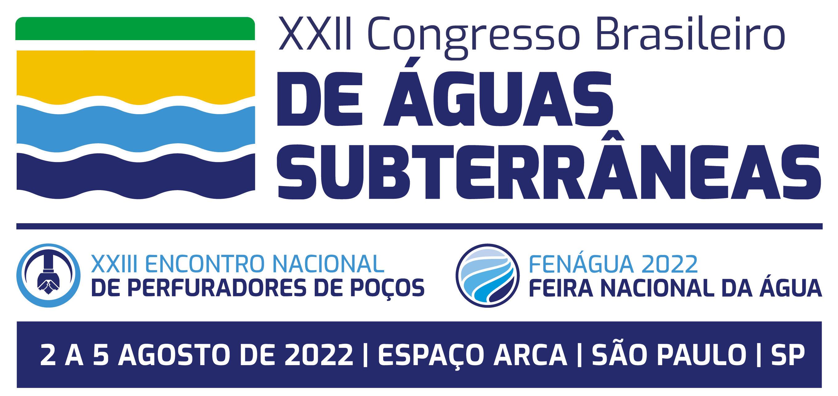 Congresso Brasileiro de Águas Subterrâneas, XXIII Encontro Nacional de Perfuradores de Poços e FENÁGUA 2022